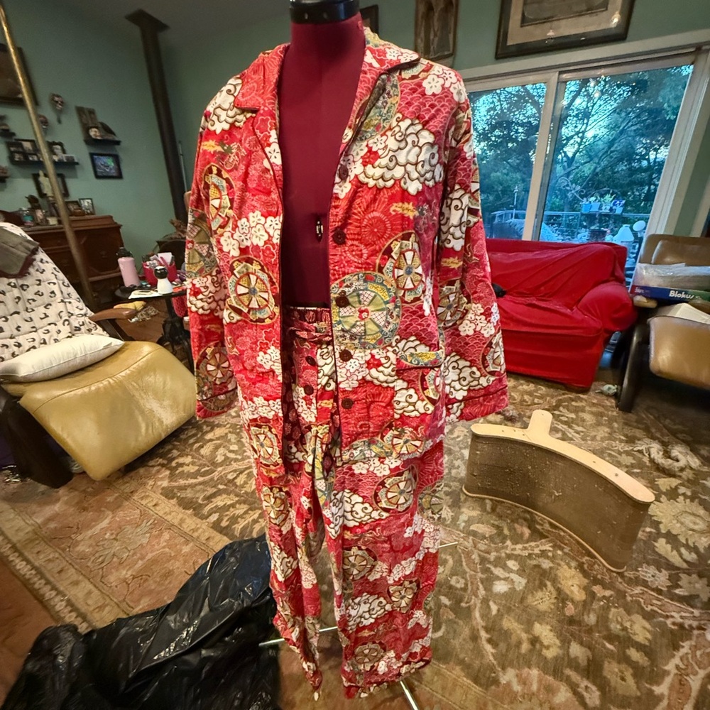Nick & Nora Multicolor Patterned Pajama Set